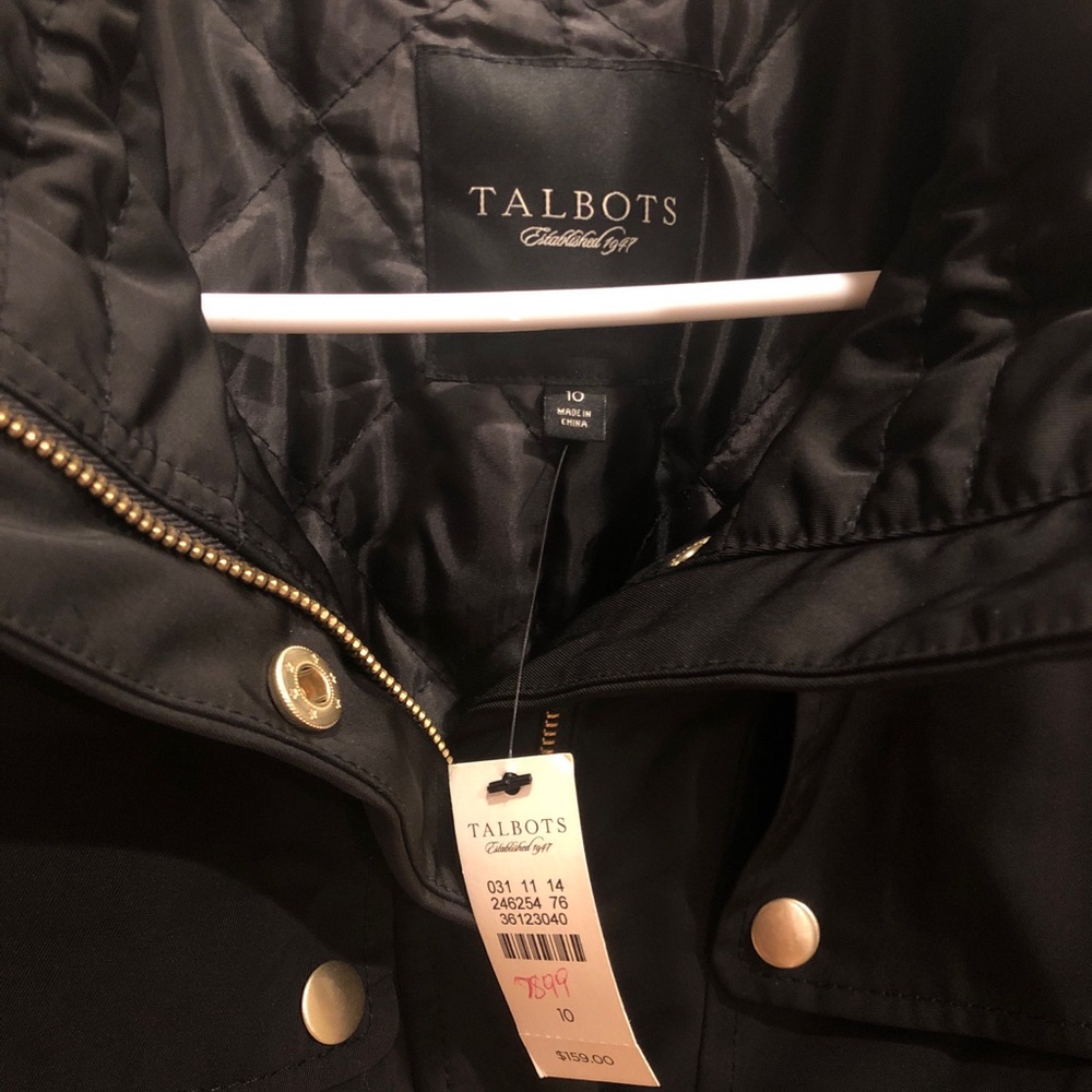 Talbots black fall coat - Picture 2 of 4
